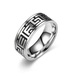 Engraved Steel Ring