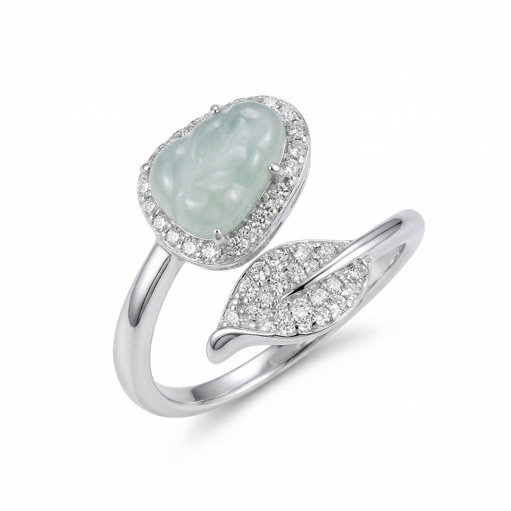 Halo Leaf Ring